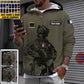 Sweat à capuche personnalisé avec camouflage soldat/vétéran de la France avec nom et grade imprimé en 3D - 1696291203