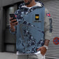 Personalisierter Kapuzenpullover mit Camouflage-Muster für britische Soldaten/Veteranen mit Namen und Rang, 3D-Druck – 0410230005