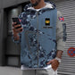 Personalisierter Kapuzenpullover mit Camouflage-Muster für britische Soldaten/Veteranen mit Namen und Rang, 3D-Druck – 0410230005