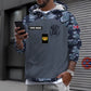 Sweat à capuche personnalisé avec camouflage soldat/vétéran britannique avec nom et grade imprimé en 3D - 0410230008