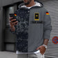 Personalisierter Kapuzenpullover mit Camouflage-Muster für deutsche Soldaten/Veteranen mit Namen und Rang, 3D-Druck – 0610230007