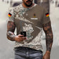 Personalisiertes T-Shirt mit Camouflage-Muster für deutsche Soldaten/Veteranen mit Namen und Rang, 3D-Druck – 0610230004