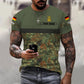 Personalisiertes T-Shirt mit Camouflage-Muster für deutsche Soldaten/Veteranen mit Namen und Rang, 3D-Druck – 0610230008