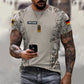 Personalisiertes T-Shirt mit Camouflage-Muster für deutsche Soldaten/Veteranen mit Namen und Rang, 3D-Druck – 0610230015