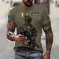 Personalisiertes T-Shirt mit schwedischem Soldaten-/Veteranen-Tarnmuster mit Namen und Rang, 3D-Druck – 0910230001