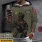 Personalized Austrian Soldier/ Veteran Camo With Name And Rank Hoodie - 16968096