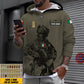 Personalized Italy Soldier/ Veteran Camo With Name And Rank Hoodie - 16968096