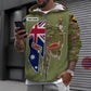 Sweat à capuche personnalisé avec camouflage soldat/vétéran australien avec nom et grade imprimé en 3D - 1696982403