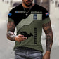 Personalisiertes T-Shirt mit australischem Soldaten-/Veteranen-Tarnmuster mit Namen und Rang, 3D-Druck – 1110230002