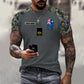 Personalisiertes T-Shirt mit australischem Soldaten-/Veteranen-Tarnmuster mit Namen und Rang, 3D-Druck – 1110230014