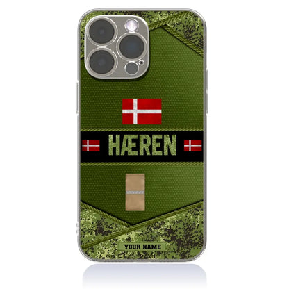 Personalized Denmark Soldier/Veterans With Rank And Name Phone Case Printed - 1210230001