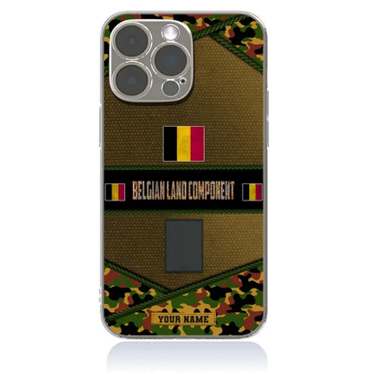 Personalized Belgium Soldier/Veterans With Rank And Name Phone Case Printed - 1210230001