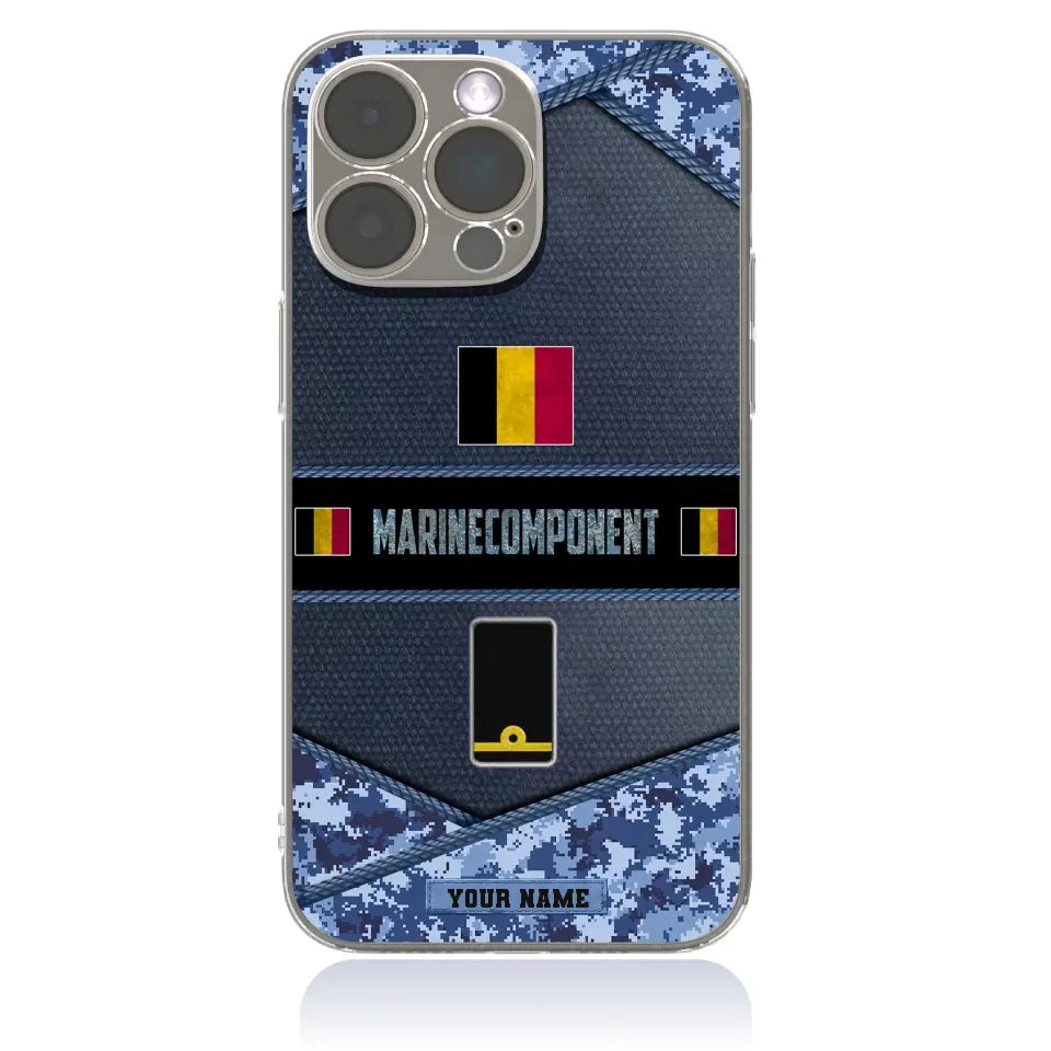 Personalized Belgium Soldier/Veterans With Rank And Name Phone Case Printed - 1210230001