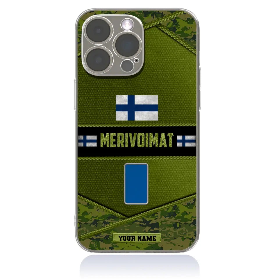 Personalized Finland Soldier/Veterans With Rank And Name Phone Case Printed - 1210230001