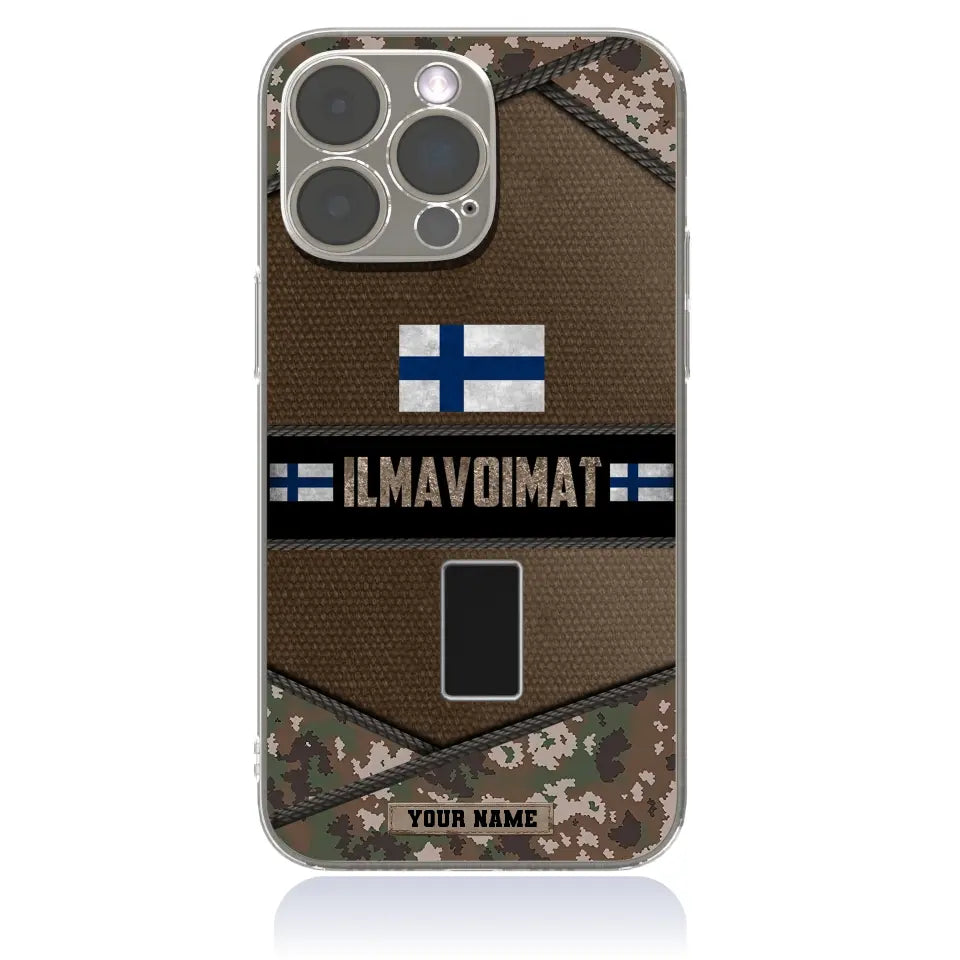 Personalized Finland Soldier/Veterans With Rank And Name Phone Case Printed - 1210230001