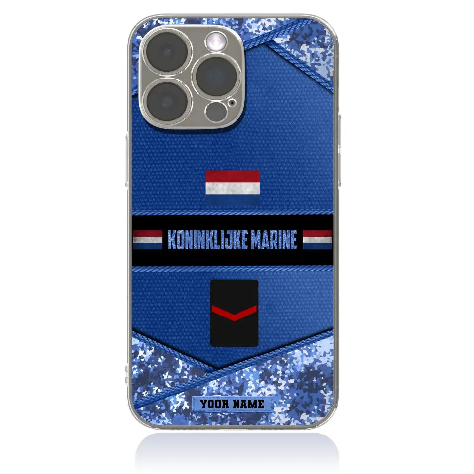 Personalized Netherlands Soldier/Veterans With Rank And Name Phone Case Printed - 1210230004