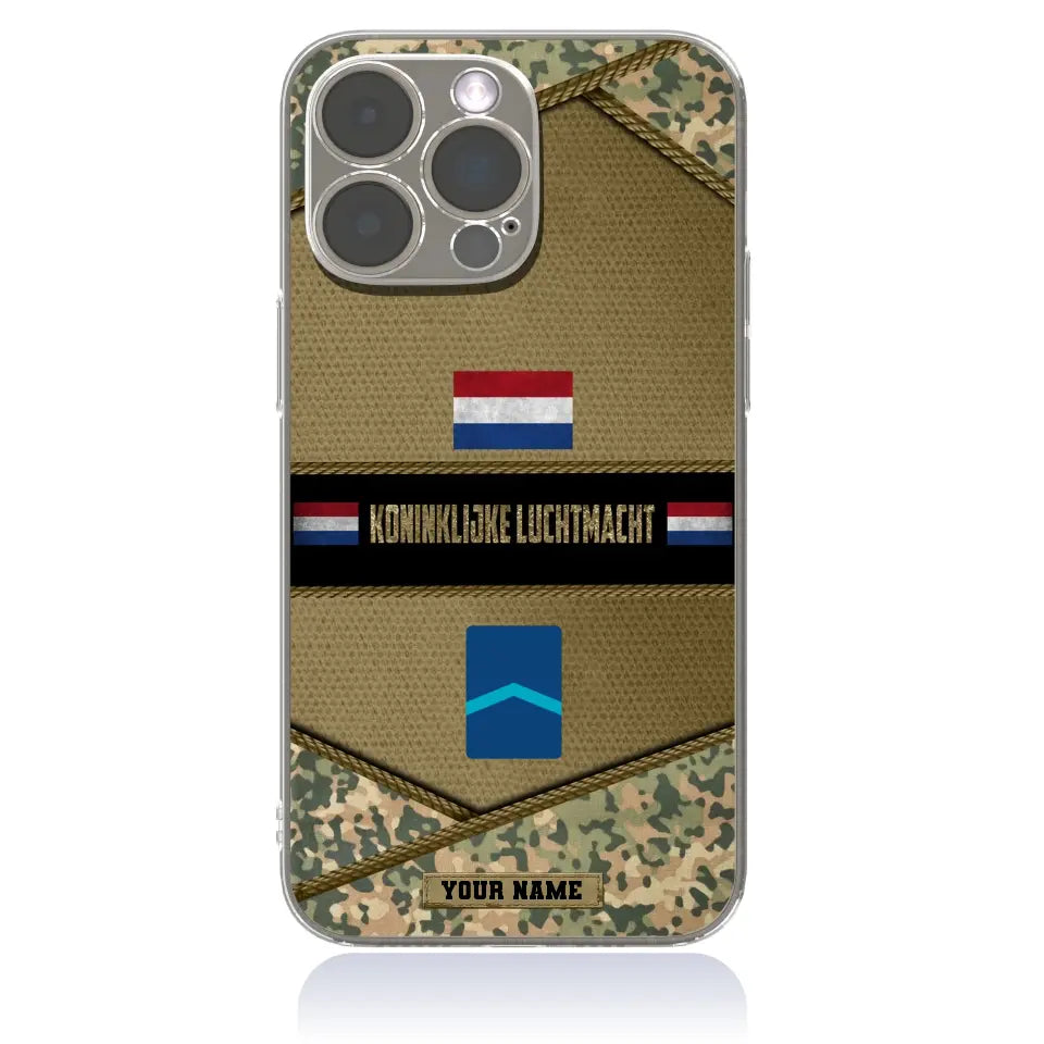 Personalized Netherlands Soldier/Veterans With Rank And Name Phone Case Printed - 1210230004