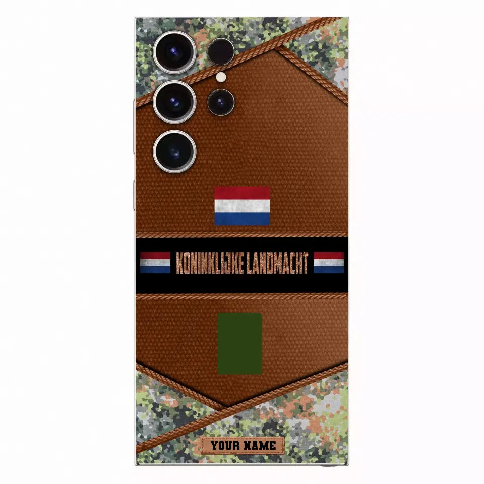 Personalized Netherlands Soldier/Veterans With Rank And Name Phone Case Printed - 1210230004