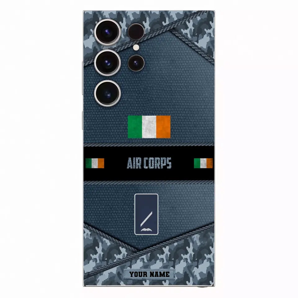 Personalized Ireland Soldier/Veterans With Rank And Name Phone Case Printed - 1210230005