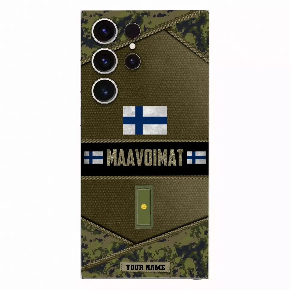 Personalized Finland Soldier/Veterans With Rank And Name Phone Case Printed - 1210230001