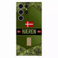 Personalized Denmark Soldier/Veterans With Rank And Name Phone Case Printed - 1210230001