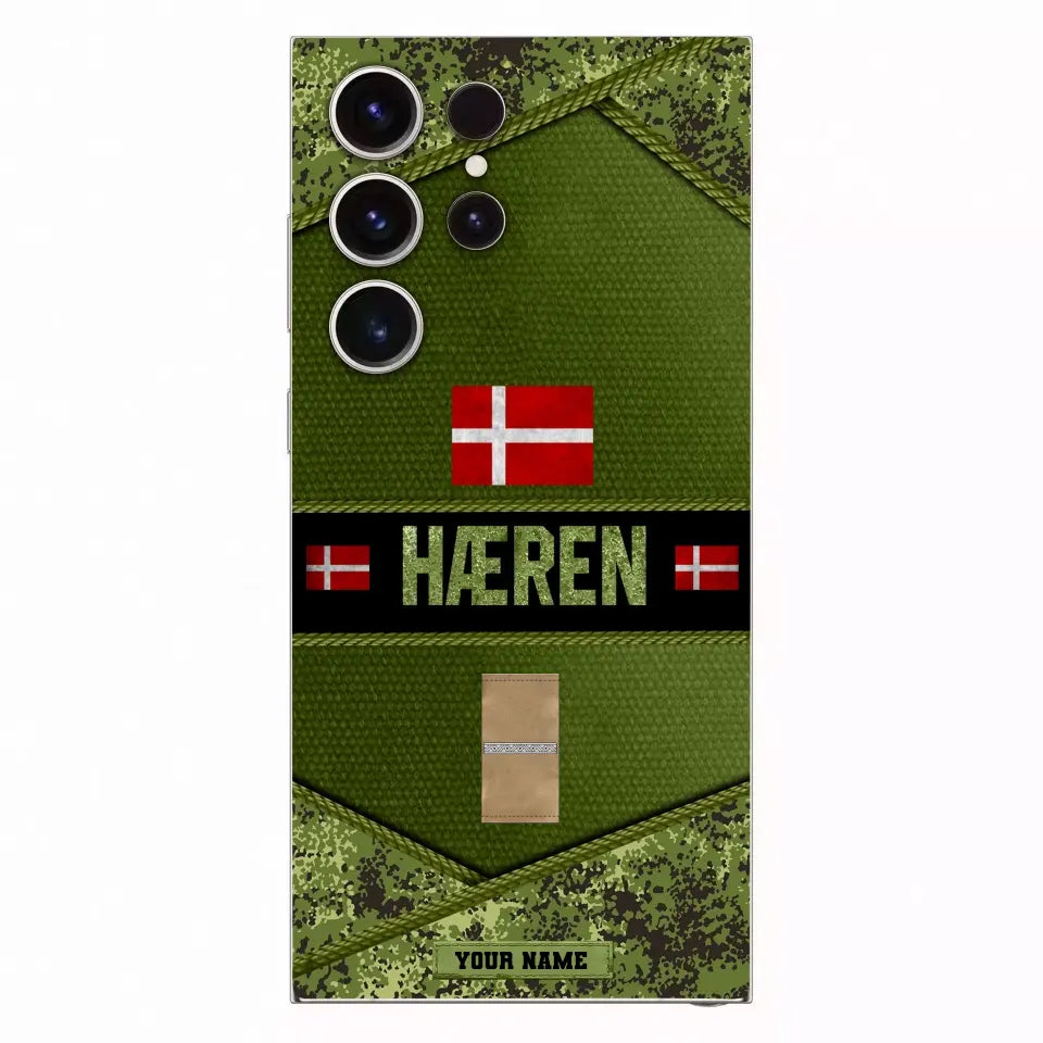 Personalized Denmark Soldier/Veterans With Rank And Name Phone Case Printed - 1210230001