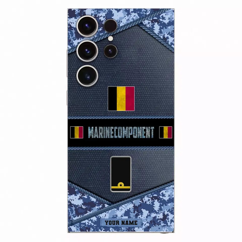 Personalized Belgium Soldier/Veterans With Rank And Name Phone Case Printed - 1210230001