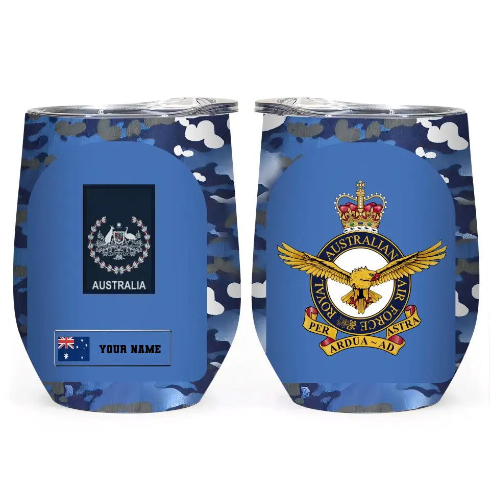 Personalized Australian Veteran/ Soldier With Rank And Name Camo Tumbler All Over Printed 0302240003