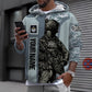 Personalized UK Soldier/ Veteran Camo With Name And Rank Hoodie 3D Printed - 0410230014