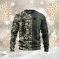 Personalisierter Kapuzenpullover mit Camouflage-Muster für französische Soldaten/Veteranen mit Namen und Rang, 3D-Druck – 0310230003