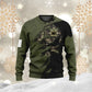 Personalisierter Kapuzenpullover mit Camouflage-Muster für französische Soldaten/Veteranen mit Namen und Rang, 3D-Druck – 0310230009