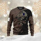 Sweat à capuche personnalisé avec camouflage soldat/vétéran de la France avec nom et grade imprimé en 3D - 0310230009