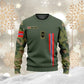 Personalisierter Kapuzenpullover mit Camouflage-Muster für norwegische Soldaten/Veteranen mit Namen und Rang – 0310230001