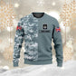 Personalisierter Kapuzenpullover mit Camouflage-Muster für britische Soldaten/Veteranen mit Namen und Rang, 3D-Druck – 0410230009