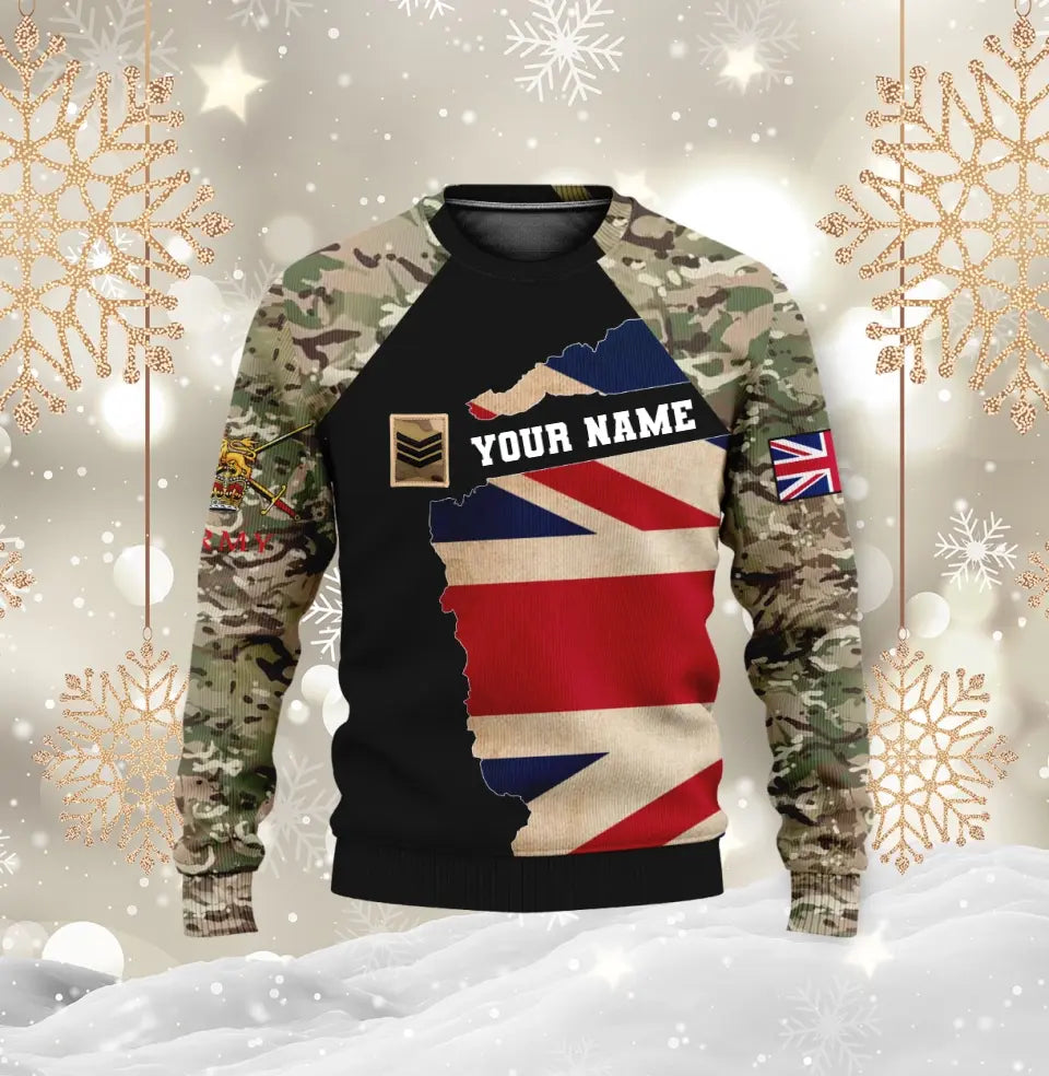 Personalisierter Kapuzenpullover mit Camouflage-Muster für britische Soldaten/Veteranen mit Namen und Rang, 3D-Druck – 04102300011