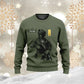 Personalisierter Kapuzenpullover mit 3D-Druck für schwedische Soldaten/Veteranen im Camouflage-Muster mit Namen und Rang – 16957728