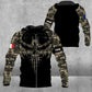 Personalized France Soldier/ Veteran Camo With Name And Rank Hoodie 3D Printed -  16977600