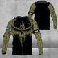 Personalized Sweden Soldier/ Veteran Camo With Name And Rank Hoodie 3D Printed - 16977600