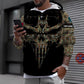 Sweat à capuche personnalisé avec camouflage soldat/vétéran belge avec nom et grade imprimé en 3D - 16977600