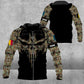 Personalized Belgium Soldier/ Veteran Camo With Name And Rank Hoodie 3D Printed - 16977600