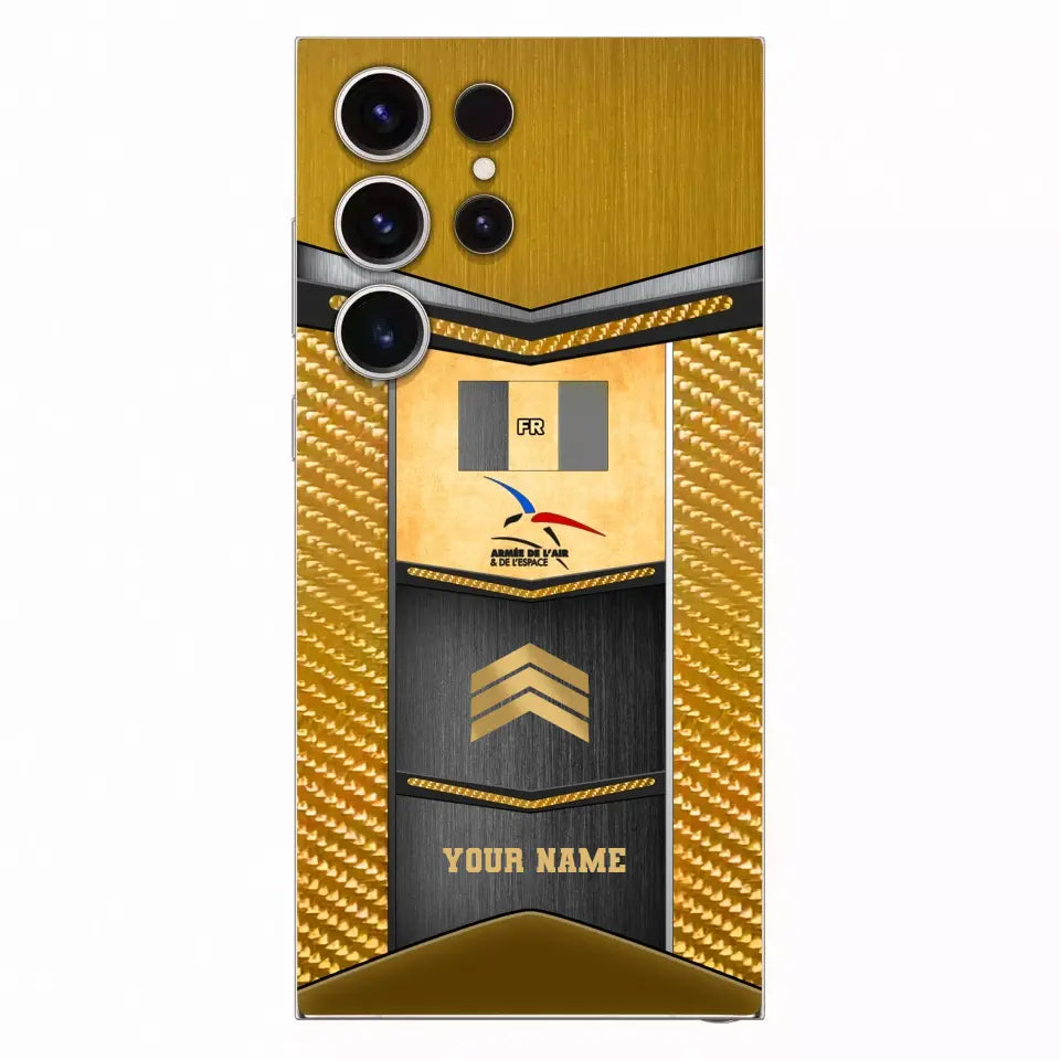 Personalized France Soldier/Veterans With Rank And Name Phone Case Printed - 2310230001