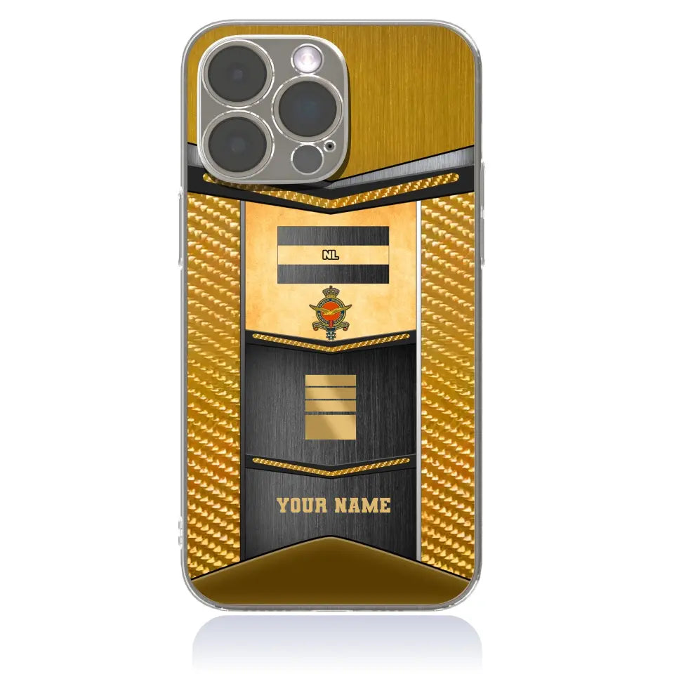 Personalized Netherlands Soldier/Veterans With Rank And Name Phone Case Printed - 2310230001