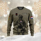 Personalized Netherlands Soldier/ Veteran Camo With Name And Rank Hoodie 3D Printed - 16968096