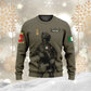 Personalized Italy Soldier/ Veteran Camo With Name And Rank Hoodie - 16968096