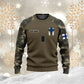 Sweat à capuche personnalisé avec camouflage soldat/vétéran finlandais avec nom et grade imprimé en 3D - 16968960