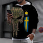 Personalized Sweden Soldier/ Veteran Camo With Name And Rank Hoodie - 16988832