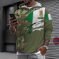 Personalisierter Kapuzenpullover mit Camouflage-Muster für italienische Soldaten/Veteranen mit Namen und Rang – 0311230001