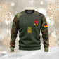 Personalisierter Kapuzenpullover mit Camouflage-Muster für deutsche Soldaten/Veteranen mit Namen und Rang, 3D-Druck – 0611230001