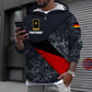 Personalisierter Kapuzenpullover mit Camouflage-Muster für deutsche Soldaten/Veteranen mit Namen und Rang, 3D-Druck – 0611230003