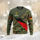 Sweat à capuche personnalisé avec camouflage soldat/vétéran allemand avec nom et grade imprimé en 3D - 0611230003